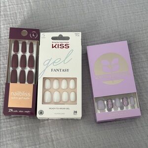 Kiss Gel Fantasy Press-On Nails - White